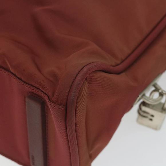 PRADA Hand Bag Nylon Red Auth ac2453 - Picture 16 of 16